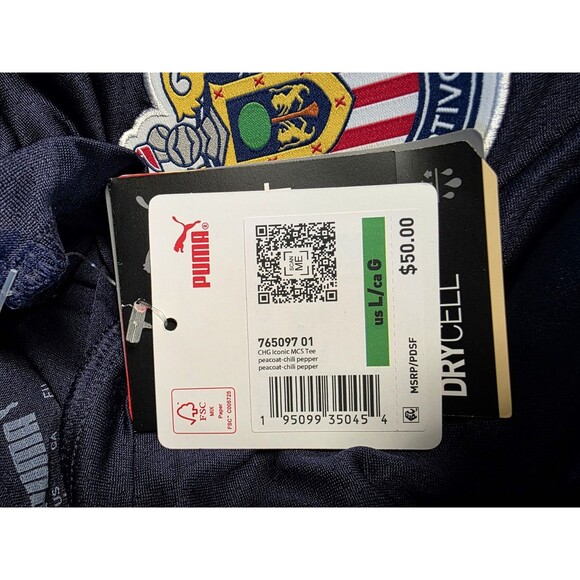 New LIGA MX Puma Chivas Iconic MCS Top Jersey Training 765097-01 MENS SIZE LARGE - Picture 7 of 8